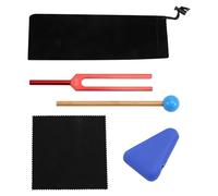 Flohterys Diapason 432 Hz pour la Guérison Mentale, Relaxation Mentale, Renforcement des Chakras, Soulagement Du Stress, Diapason en Alliage D'Aluminium Rouge
