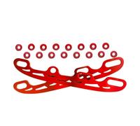 Flohterys Outil de Sport de Patinoire Renforcé, Lame de Patin à Glace et Accessoires de Patins de Hockey sur Glace de Loisirs, Rouge