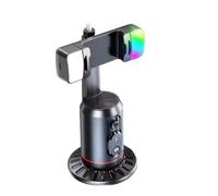 Flohterys Q02 Stabilisateur de Cardan Rotatif à 360 ° Selfie Stick Cardan de Suivi du de Bureau avec Support D'Obturateur à Distance Lumière Bluetooth
