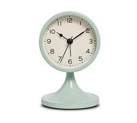 Flohterys Réveil Rond en Métal Nordique, Horloge de Table Silencieuse Vintage, Horloge de Veilleuse de Chevet D'Étudiant, Décoration de Chambre, Décoration Intérieure D