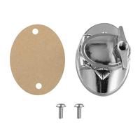Flohterys Support de pour Grosse Caisse Support de Pied de Batterie au Sol Chromé pour Accessoires D'Instruments à Percussion
