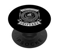 Flokis Shipyard Kattegat Viking Ship Borre Style - V2 PopSockets PopGrip Adhésif