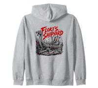 Flokis Shipyard Viking Scène de Bataille Sweat à Capuche