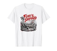 Flokis Shipyard Viking Scène de Bataille T-Shirt