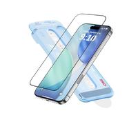FLOLAB NanoArmour ONETIME PRO Protection d'écran pour iPhone 17 Air, anti-reflet, PolarSpectra anti-arc-en-ciel, verre trempé, ultra transparent, bord infini, installation facile, bords renforcés