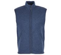 Flomax - Boiled Wool Zipped Vest - Gilet en laine - L - jeans melange