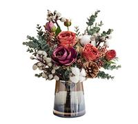 Flombes fausses extérieures Fleurs artificielles fausses plantes tenant des bouquets de simulation fleurs de décoration table de décoration fausses fleurs salon des fleurs artificielles extérieures