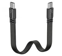 Flomiara Câble plat FPC court USB-C vers USB-C de 10 cm, câble de charge plat de type C, connecteur droit vers droit pour tablette, ordinateur portable, téléphone, manette, cardan, DJI, charge rapide