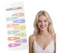 Flomiara Lot de 10 mini pinces à cheveux, petites épingles à cheveux en forme de goutte d'eau, accessoires de cheveux pour femmes et filles, accessoires de coiffure pour photographie, quotidien, fête