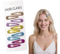 Flomiara Lot de 10 mini pinces à cheveux, petites épingles à cheveux en forme de goutte d'eau, accessoires de cheveux pour femmes et filles, mini barrettes à cheveux accessoires de coiffure pour