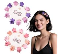 Flomiara Lot de 20 pinces à cheveux, mini pinces à cheveux, petites épingles à cheveux en forme d'étoile pour femmes et filles, accessoires de coiffure pour photographie, quotidien, fête