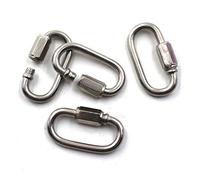 Flomore M8 maillons Rapides 304 Acier Inoxydable Quick Link mousquetons Paquet de 4