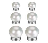 Flongo Boucle d'Oreille sans Trou: 3 Paires Boucles d'oreilles Femme Perle Magnétique Clips d'Oreille non Percés Aimanté 6/8/10mm - Cadeau Anniversaire Saint Valentin