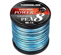 Flonnsl-Ligne De Pêche Tressée X8 En Pe,1000m,8 Brins,Mise À Niveau,Super Bain,Multimessieurs.8x-Blue Camo.1000m-0.8-16lb