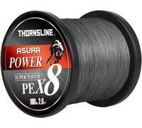 Flonnsl-Ligne De Pêche Tressée X8 En Pe,1000m,8 Brins,Mise À Niveau,Super Bain,Multimessieurs.8x-Gray.1000m-0.8-16lb