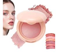 Floo Up Baked Failliting Blush, 6 nuances Pinche douce Blush Luminal, finition naturelle - Couleur à constructeur, dernier teint naturel, forme, contour et reflet pour toute la peau (#01)