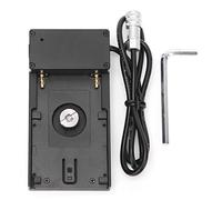 Floolinct Plaque Adaptateur pour Batterie NPF970 F750 F550 - Alimentation 12V pour Caméra BMPCC 4K avec Témoin Lumineux et Prise DC 5,5x2,1 mm