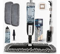 Floor Cleaning Spray Mop Microfiber Ft Mop with Sprayer for Home Cleaning with 2 Reusable Bck and White 400ml Spray Mops SERPILLERE