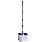 Floor Cleaning System - Spin Mop Bucket for Home | PP Stainless Steel with 360 Rotating Handle, Wet Dry Mopping, Kitchen Living Room, Dining Room, Apartment, Basement, Hardwood