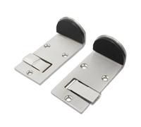 Floor Door Stopper, Heavy Duty No-Punch Design, Anti-Collision Foldable Doorstop, Stainless Steel Build, Rubber Bumper for Wall Protection, Kitchen Bathroom workplace Restaurant