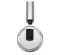 Floor Door Stoppers,Punch-Free Door Stopper Windproof Floor Stops Stopper Reinforced Spring Door Buffer for Household Heavy Door Furniture Hardware(Silver)