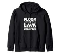 Floor is Lava Champion Jeu Amusant Sweat à Capuche