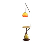 Floor Lamps- Modern Standing Light for Bedroom & Living Room Floor Lamp with a Table, Coffee Table Standing Lamp for Living Room, Bedroom, Guest Room Standing Light(Yellow)