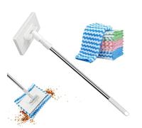 Floor Mop | Automatic Quick Change Detachable for Home Office Apartment | No-Wash Quick Change Detachable Retractable Mops | Zero Touch Dust Cleaning Flat Mops Bedroom Kitchen Tiles Glass Wood