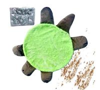 Floor Mop - Double Sided Washable Turtle Pad | Plush Fiber with 30cm Diameter, 150g Weight, 11 Inch Cleaning Pad for Kitchen, Bathroom, Living Room, Bedroom, Housewife, Parents