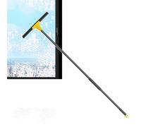 Floor Squeegee - Detachable Multi Section Pole Design, Flexible Rubber Edge Strip, Lightweight Portable Build, Easy Storage Structure | Cleaning Equipment for, Car Wash, Pool Deck