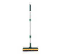 Floor Squeegee - Floor Brush with Scraper Rotating Head Non-Slip Cleaner | Floors Scrub Brush with Long Handle For Bathroom Kitchen Living Room Bedroom Shower Tile Outdoor Deck Patio