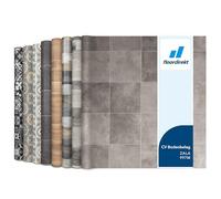 Floordirekt | Atlantic | Rouleaux, Dalles et lames PVC | 100 x 100 cm | Épaisseur de 2,7 mm | Idéal pour les passages intensifs cuisine, le salon, le couloir et la chambre | Zala 997m