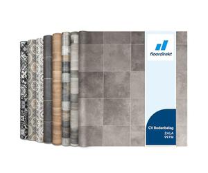 Floordirekt | Atlantic | Rouleaux, Dalles et lames PVC | 100 x 200 cm | Épaisseur de 2,7 mm | Idéal pour les passages intensifs cuisine, le salon, le couloir et la chambre | Zala 997m