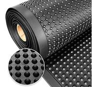 Floordirekt Bubble Tapis de travail anti-fatigue pour postes de travail debout en caoutchouc naturel à picots pour l'intérieur et l'extérieur 90 x 250 cm avec structure à picots