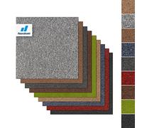 Floordirekt Dalle de Moquette, Moscou (50 x 50 cm) Pose Libre avec Dos en Bitume, Dalles de Moquette Antidérapantes pour Bureau, Hôtel et Maison, Facile à Nettoyer (Vert)
