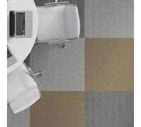 FLOORDIREKT Dalles de moquette | 1 pièce - 50 cm x 50 cm | Carreaux, moquette robuste, carreaux de sol avec dos en vinyle antidérapant (BERN anthracite)