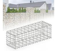 Floordirekt Gabion, panier à pierres en métal, 100x30x30 cm, panier en fil galvanisé avec une maille de 5 x 10 cm, mur de pierres comme clôture de jardin, grillage gabion comme brise-vue, Lenox