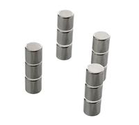 Floordirekt Lot de 12 aimants en néodyme extra puissants pour tableau magnétique, tableau blanc, tableau en verre - Mini aimants de réfrigérateur - Maintien puissant - Diamètre : 8 x 10 mm - Hauteur