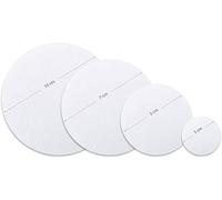 Floordirekt Lot de 84 pastilles adhésives antidérapantes pour douche et baignoire - Transparent et blanc - Pastilles adhésives pour receveur de douche et salle de bain (diamètre 3 cm, blanc)