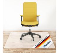 Floordirekt | Neo | Tapis de Protection pour sols durs | Protection de Sol pour Chaise de Bureau, Tapis de Sol | épaisseur 1,5 mm, Semi-Transparent, 114 x 150 cm