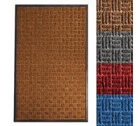 Floordirekt Ocean Tapis de porte | Paillasson | Structure de grattoir | Grattoir à chaussures et tapis de propreté en un | 4 couleurs et 3 tailles (marron, 120 x 180 cm)