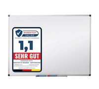 Floordirekt Office Marshal Professional | Surface laquée protectrice | Inscriptible & magnétique | Whiteboard | Blanc, 30 x 45 cm