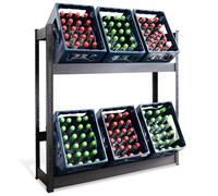 Floordirekt Osaka Étagère pour 6 caisses à boissons, 110 x 110 x 30 cm, étagère pour caisses à boissons, étagère à bouteilles, étagère pour caisses à boissons