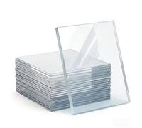 Floordirekt Plaques de polystyrène transparentes, en plastique, pour modélisme, architecture DIY, plaques en plastique, transparentes, 1,85 mm, 25 x 50 cm, 5 plaques