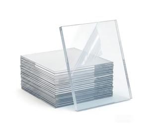 Floordirekt Plaques de polystyrène transparentes, en plastique, pour modélisme, architecture DIY, plaques en plastique, transparentes, 1,85 mm, 25 x 50 cm, 5 plaques