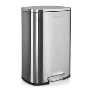Floordirekt Poubelle Dustin en acier inoxydable avec système d'abaissement automatique et seau intérieur amovible avec poignée de transport en 30 ou 50 litres (30 litres)