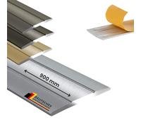 Floordirekt Profilé de transition Firm 1 pièce | Bande de transition autocollante | Baguette de protection pour parquet, stratifié, PVC, liège | Forme en C | Bande de sol en aluminium | (Largeur: 36