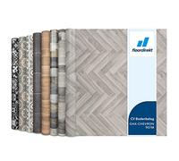 Floordirekt | Rouleaux, Dalles et Lames PVC | 200 x 500 cm | Épaisseur de 2,7 mm | Revetement Idéal pour Les passages intensifs Cuisine, Le Salon, Le Couloir et la Chambre | Oak Chevron 907m