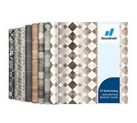 Floordirekt | Rouleaux, Dalles et Lames Terrasses PVC | 100 x 300 cm | Épaisseur de 2,7 mm | Idéal pour Les passages intensifs | Toscana Sand