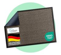 Floordirekt Sky Novo Paillasson de qualité supérieure pour entrée - 135 x 200 cm - Ocre - Noir - pour l'intérieur et l'extérieur - Antidérapant et Lavable - pour Couloir, Porte d'entrée